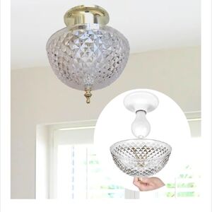 Evelots Clip On Shade for Ceiling Light Bulb